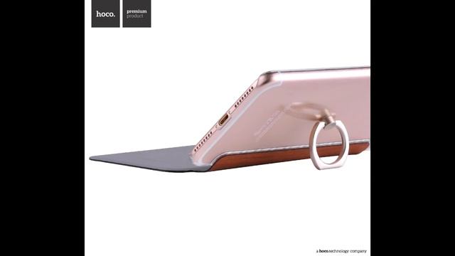 Hoco Finger Holder leather case for IPhone 7 Plus i7 Apple cover смотреть онлайн