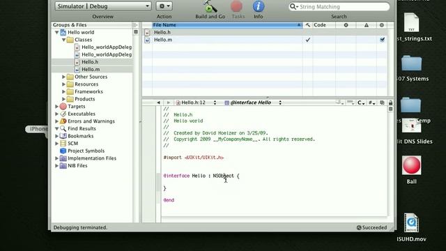 iPhone Programming Tutorial - Hello World & a Bouncing Ball смотреть онлайн