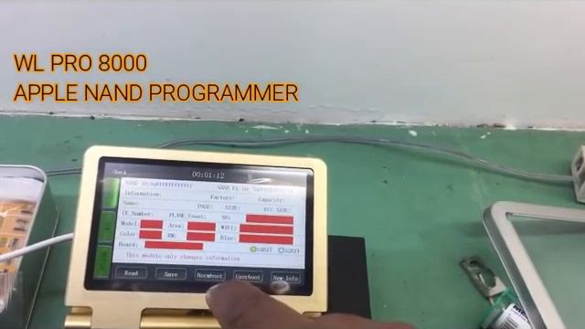 WL PRO 8000 iPhone nand ic programming tool errors 9, 4014,other. 100% work смотреть онлайн