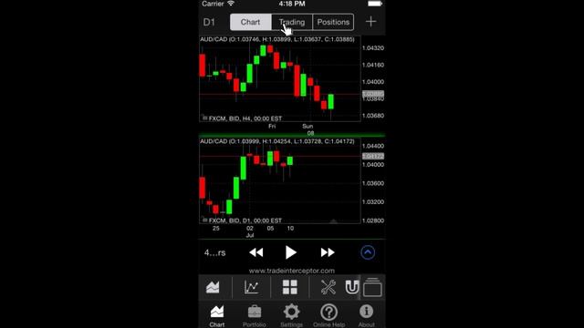 Traders Gym on Trade Interceptor for iPhone, v.4.3.3 смотреть онлайн