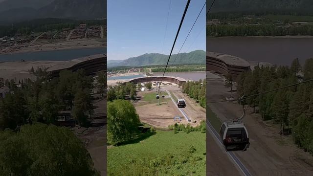 Канатная дорога к отелю 5 звезд Манжерок смотреть онлайн