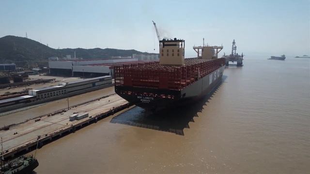 MSC Loreto - new mega container ship 24346 TEU смотреть онлайн