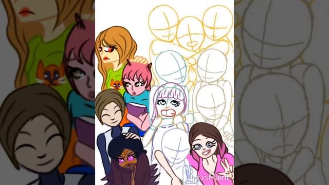 Групповой арт с друзьями (все в описании)