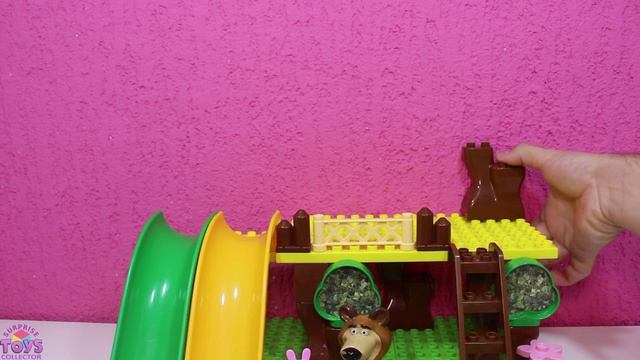 Peppa Pig And Masha And The Bear Treehouse With Playground 🔴🔴 Toys For Kids Videos смотреть онлайн