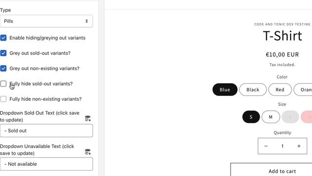 Shopify Hide unavailable & sold out variants · Updates 12 Jul 2022 смотреть онлайн