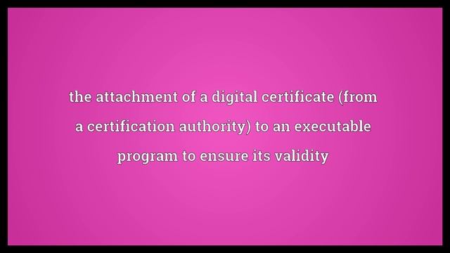Code signing Meaning смотреть онлайн