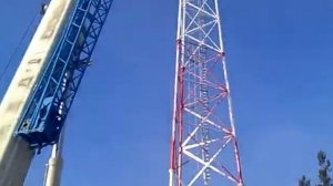 Монтаж вышки сотовой связи