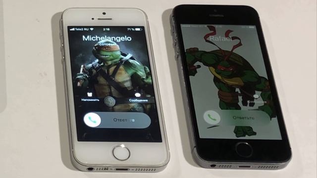 Teenage Mutant Ninja Turtles incoming call (iPhone 5) смотреть онлайн