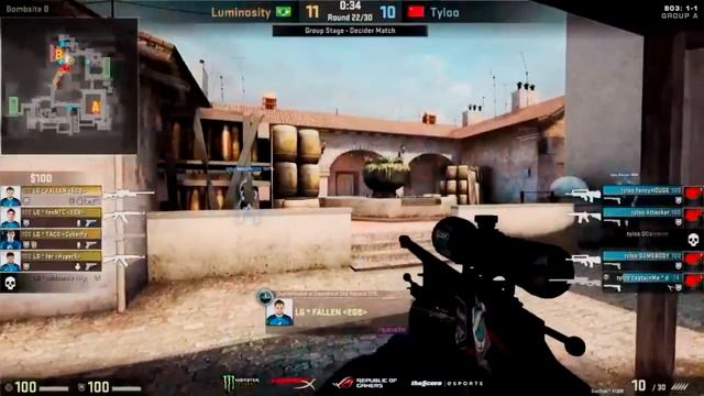 cs:go tyloo retake B Site inferno vs lg at DreamHack Masters Malmö 2016 смотреть онлайн