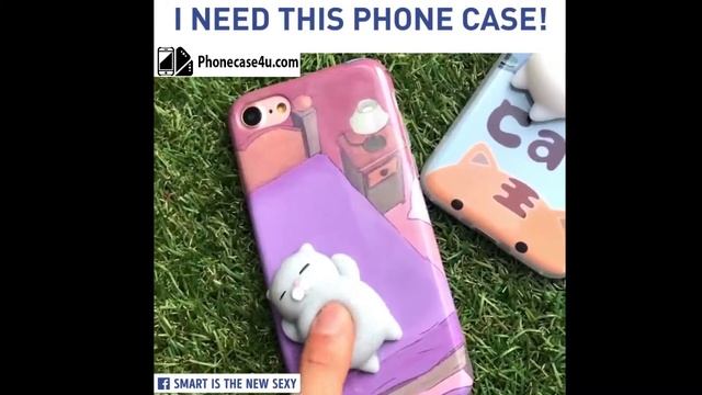 Lovely 3D Squishy Cat Phone case for iPhone 6,7: The most trending phone case for cat lovers 2017 смотреть онлайн