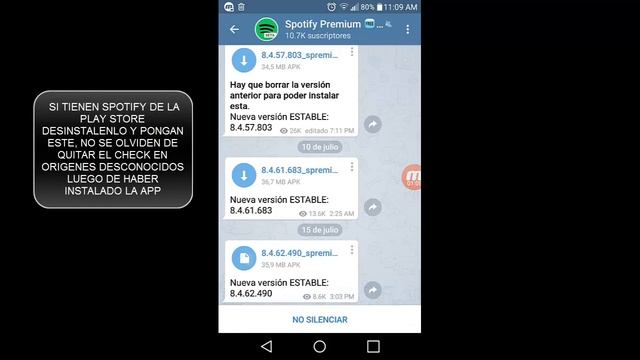 SPOTIFY PREMIUM CON TELEGRAM AGOSTO 2018 смотреть онлайн