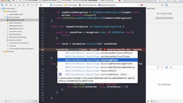 Implement Loading, Placement, Orienting and Scaling Virtual Objects in iOS Using ARKit смотреть онлайн