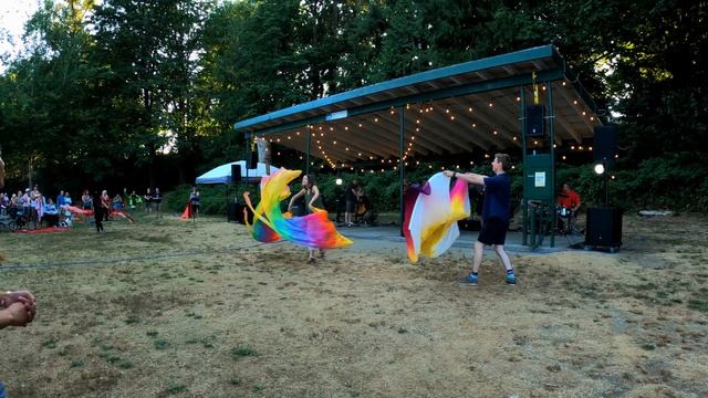 Worship Moment Dance with Flags at Mill Lake Park Great Are You Lord ft CALLED TO FLAG team смотреть онлайн