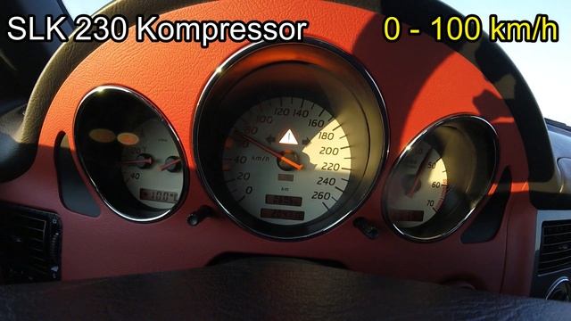 SLK 230 Kompressor 0 - 100 Km/h