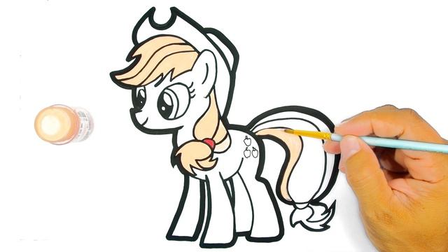 How To Draw Little Pony Applejack - Drawing For Kids