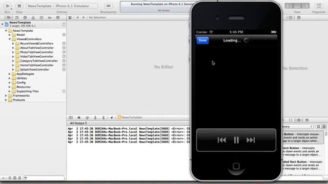 News Mobile iPhone Application For iOS - Source Code For Sale смотреть онлайн
