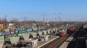 Станция Кавказская. Вокзал, депо и музей.