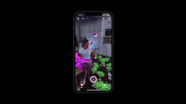 First Snapchat Lens that leverages LiDAR on iOS смотреть онлайн