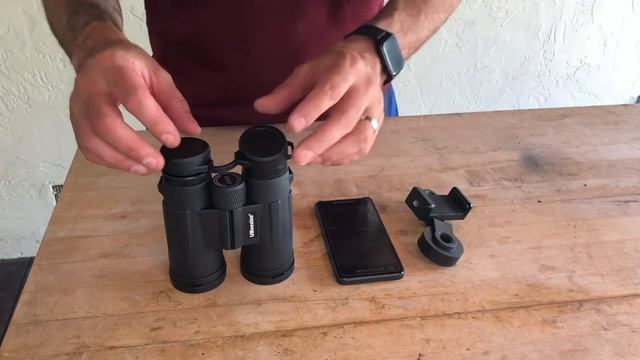 Review of UBeesize 12x42 Compact Binoculars with Universal Phone Holder, Binoculars смотреть онлайн