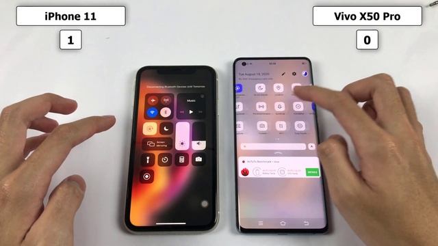 Vivo X50 Pro vs iPhone 11 Speed Test, Display Test | Snapdragon 765G vs Apple A13 Bionic смотреть онлайн