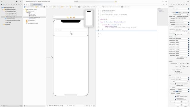 Create a simple Body Mass Index Calculator in Swift and Xcode смотреть онлайн