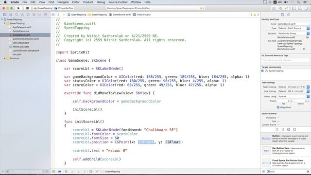 130 : สอนเขียนโปรแกรมบนระบบ iOS ด้วยภาษา Swift สำหรับผู้เริ่มต้น (Beginner) - Speed Tapping Game 2 смотреть онлайн