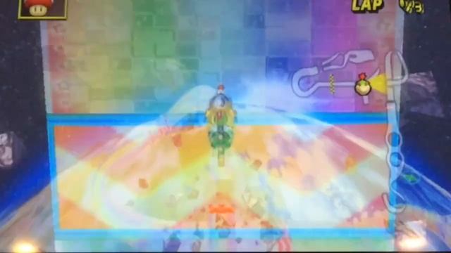 [MKW] Rainbow Road Moon Jump With Every Kart and Bike смотреть онлайн