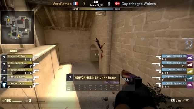 CS:GO de_mirage POV NBK (26/17) vs CPH Wolves @ DreamHack Winter 2013 (November 29, 2013) смотреть онлайн