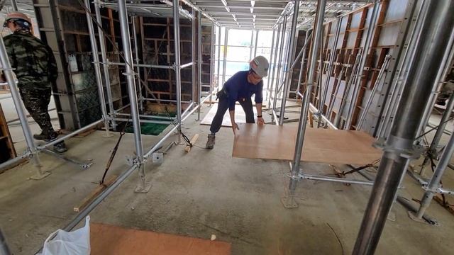 Работа в Корее. Работа на стройке. Системные леса. #korea #koreavlog #southkorea