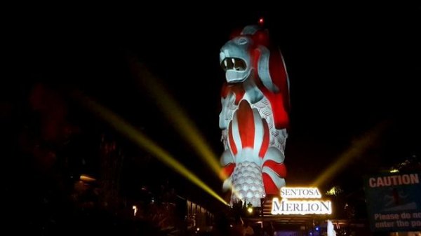 Sentosa Merlion: The Last Night before it was CLOSED FOREVER