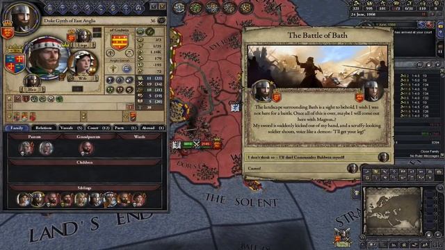 Crusader Kings II 1066 - House Of Godwin #2 - The Battle of Bath смотреть онлайн