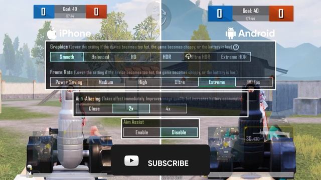 Android vs iPhone | Gyroscope, Aim Assist, Touch, Response Sensitivity, Recoil, FPS | BGMI смотреть онлайн
