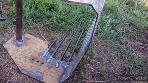 Самодельная  картофелекопалка ( без грохота ) часть третья !!! ЛЕМЕХ