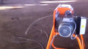 Вытягивание стальной жилы из провода АС на станке ГС-400