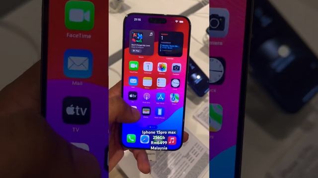 Iphone 15pro max 🔥| storage 256gb | natural titanium | rm6499 malaysia #shortvideo смотреть онлайн