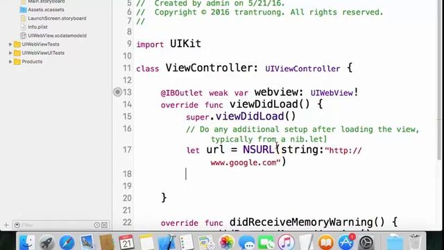 The UIWebView in iOS Applications and Transport security for Swift смотреть онлайн