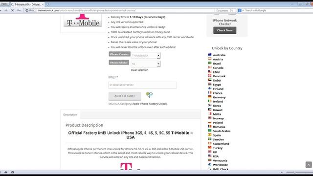 Official Factory IMEI Unlock iPhone 5S, 5C, 5, 4S, 4, 3GS, 3G T-Mobile USA смотреть онлайн