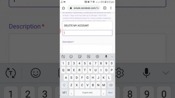 how to permanently delete smule account