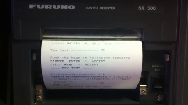 FURUNO NX-500 SELF TEST смотреть онлайн