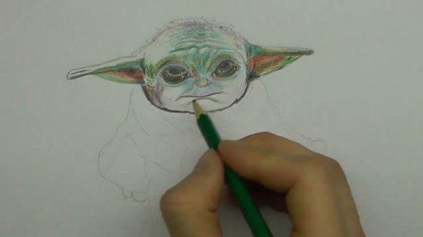 РИСУЕМ ЙОДУ ИЗ МАНДАЛОРЕЦ. Draw master Yoda.