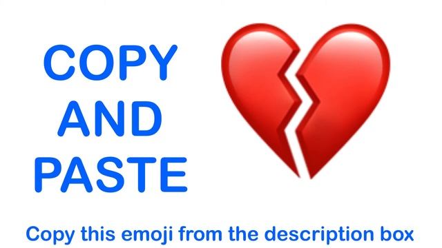 Broken Heart EMOJI ( APPLE ) - COPY and PASTE EMOJIS 💔 смотреть онлайн