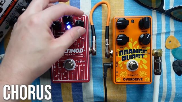 Caline Multimod Modulation Multitool + Orange Burst Overdrive Pedal Demo смотреть онлайн