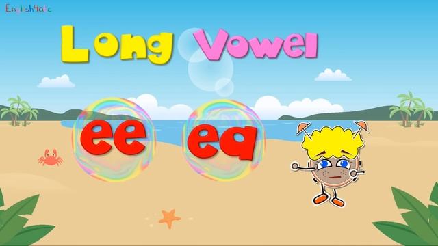 Long Vowel Letter e - ee/ea - English4abc - Phonics song смотреть онлайн