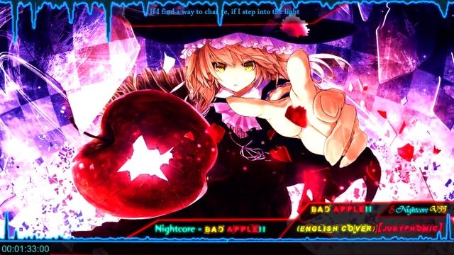 Nightcore - Bad Apple (English Cover)【JubyPhonic】- [Lyrics] смотреть онлайн