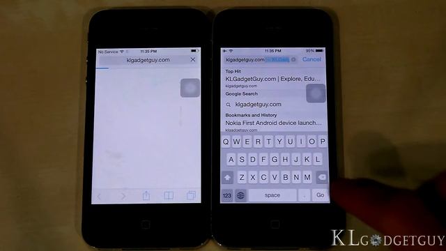 iOS 7.0.6 vs iOS 7.1 on iPhone 4 смотреть онлайн