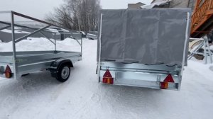 Прицеп Новатор 2,5х1,25 тент 110 см