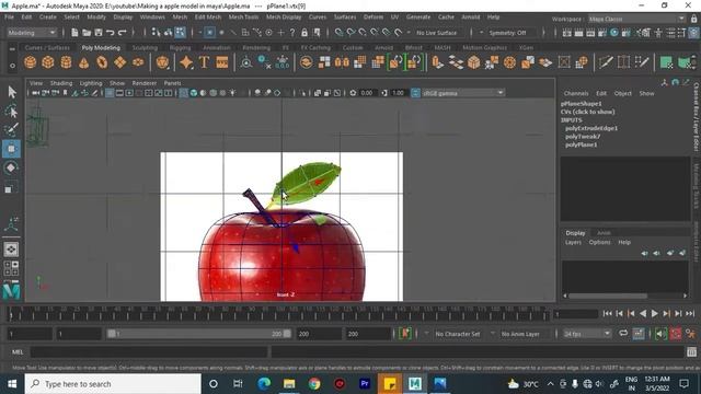 How to model an Apple in Maya | speed Modeling Tutorial 🍎 смотреть онлайн