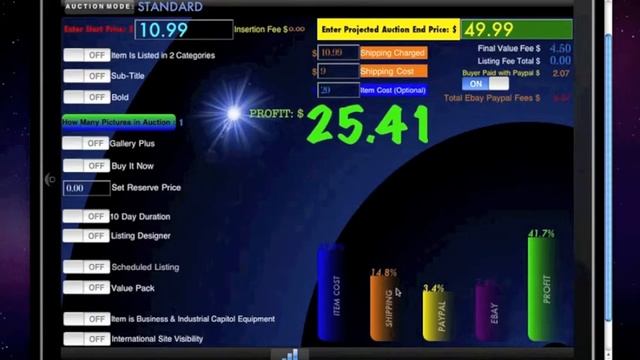 Ebay Auction Paypal Profit loss Calculator Apple Ipad 2 смотреть онлайн