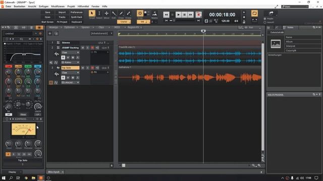 Mehrspuraufnahme mit einer DAW - Teil 2 - Aufnahme und Bearbeitung mit Cakewalk von Bandlab смотреть онлайн