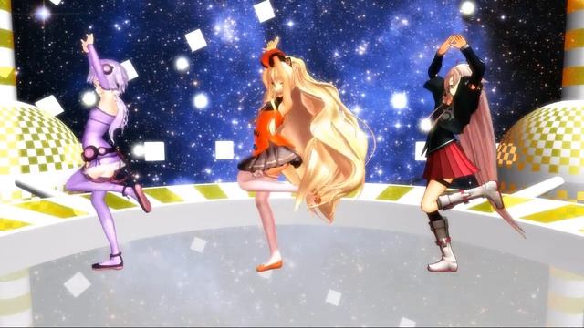 MMD VOCALOID 3 (Yuzuki Yukari,SeeU and IA) GALAXIAS! смотреть онлайн